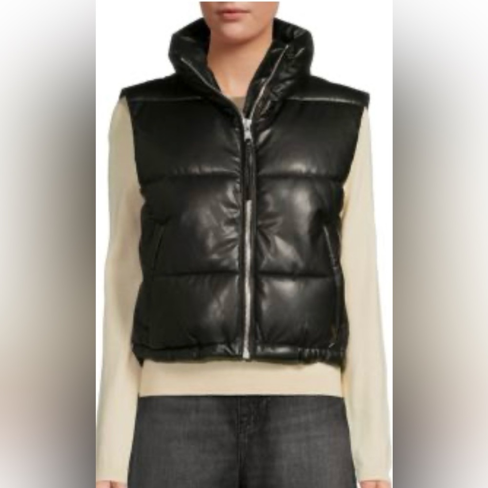 Michael Kors Black Quilted Puffer Vest